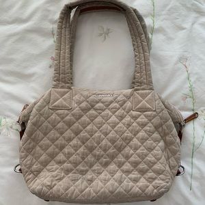 MZ WALLACE medium Sutton handbag in ‘mushroom’